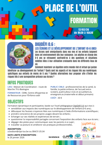 affiche formation ecran