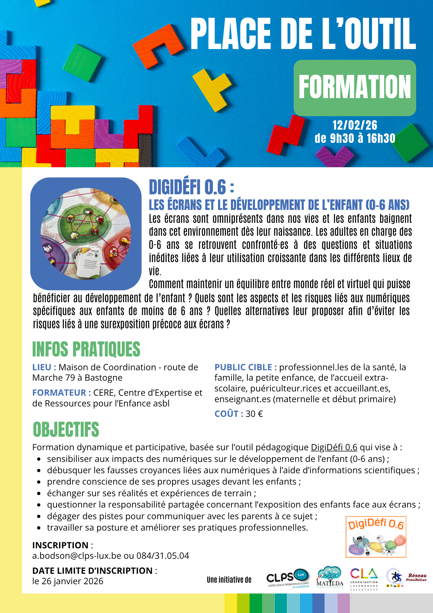 affiche formation ecran
