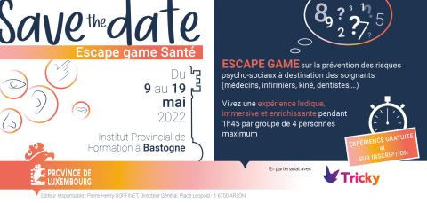 escape game, risques psycho-sociaux, prévention