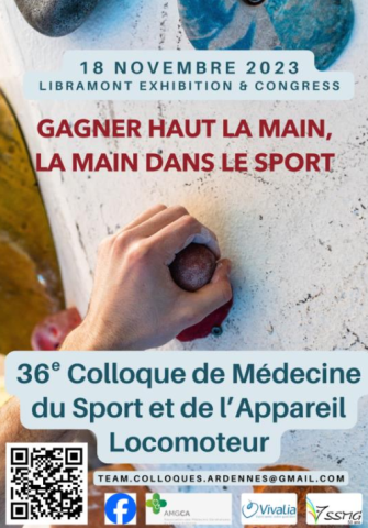 Affiche 36ème colloque de médecine du sport