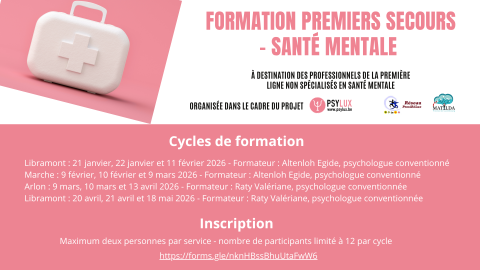 formation secours santé mentale